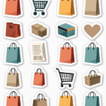 Shopping & Retail Icons - Sticker Sheet v16